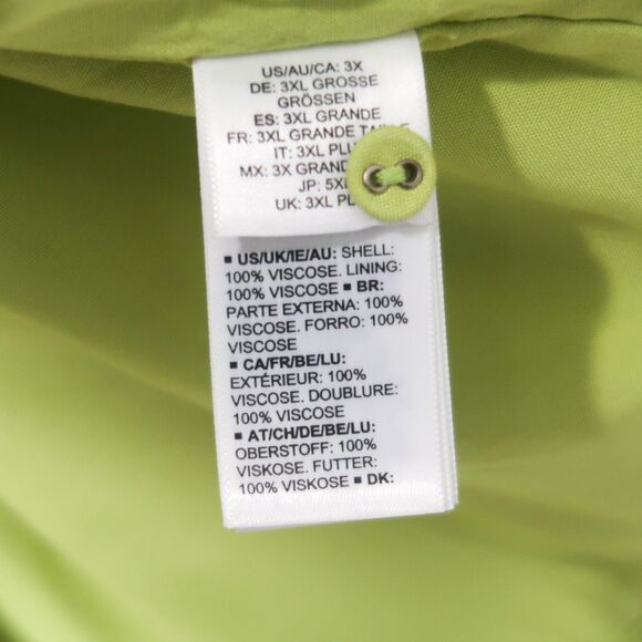 The Drop Paige Desorbo Womens Wrap Dress Plus Size 3X Lime Green Office Minimal‎ - Picture 9 of 11